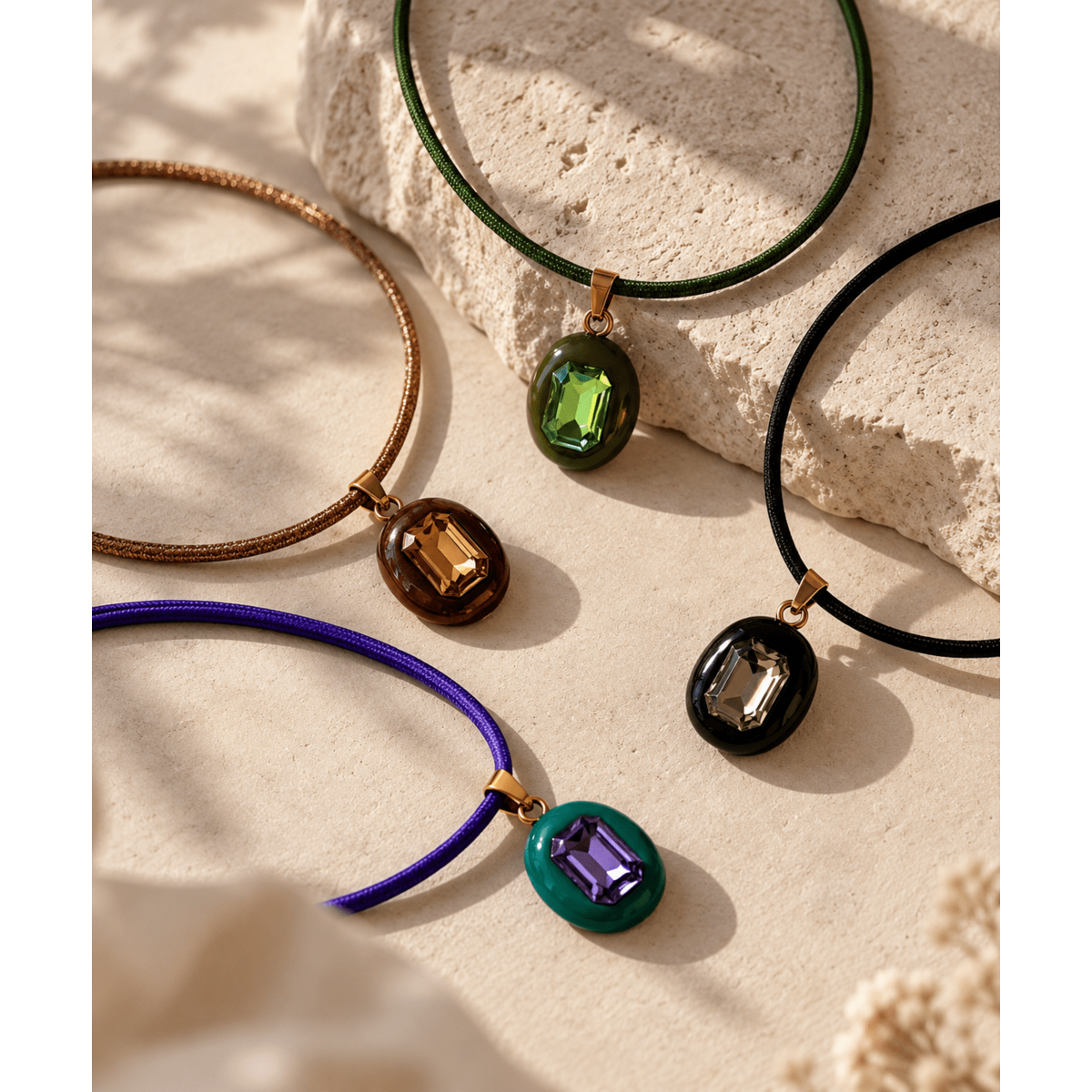 Imperfectly Precious Magnetic Choker -Swarovski Crystal