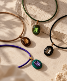 Imperfectly Precious Magnetic Choker -Swarovski Crystal