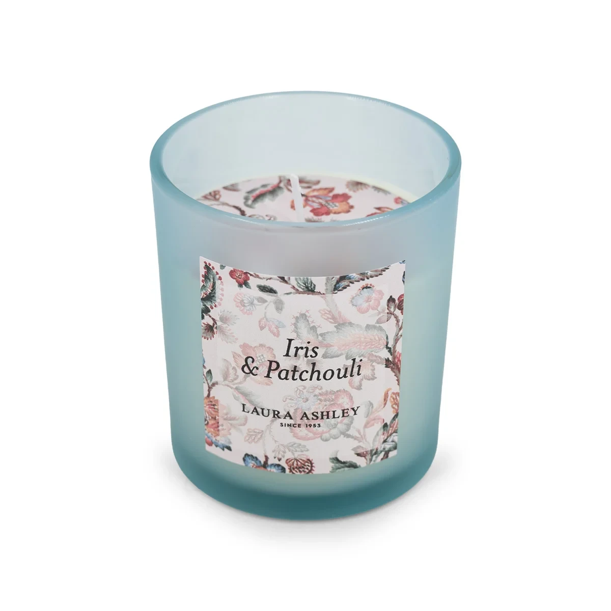 Duftkerze Laura Ashley Iris & Patchouli im Geschenkkarton - 200g