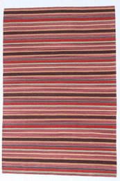 Hazan Kelim Stripes-H lilla turkis