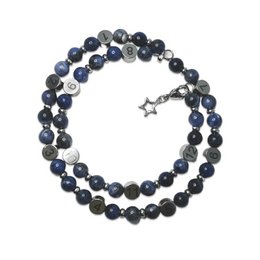 Bracciale infermieristico in pietra naturale - Sodalite