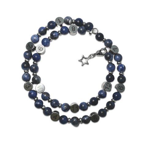 Stillarmband aus Naturstein - Sodalith