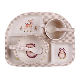 Wood Friends - Set Pappa con. Piatto 4 Camere - 5 pz