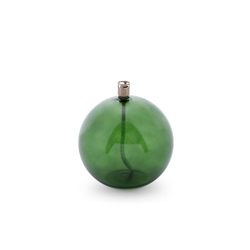 Olielamp Redonda verde latón L
