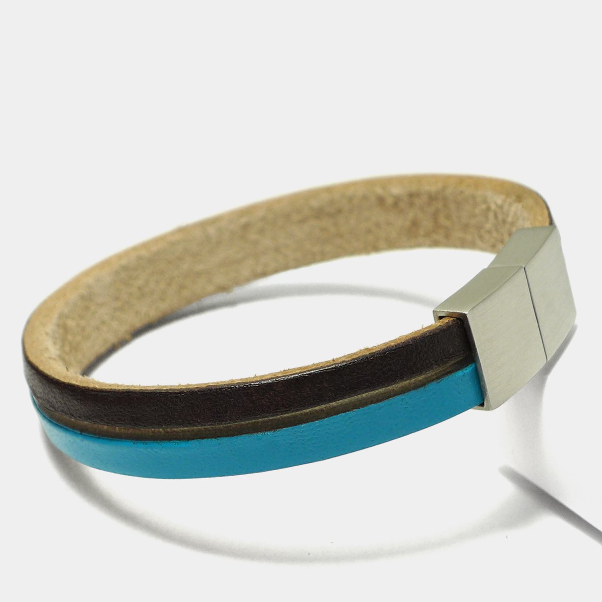 Leather Star Raw CK34 - colorful men's bracelet made of high quality leather