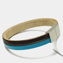 Læderstjerne Raw CK34 - Farverig mænds armbånd lavet af læder af høj kvalitet