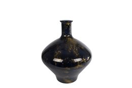 3R Vase Meguino L sort-guld glas 37x37x46cm