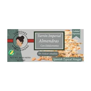 Alicante (hart) Turron ohne Zucker zu zusätzlichen Zuckern
