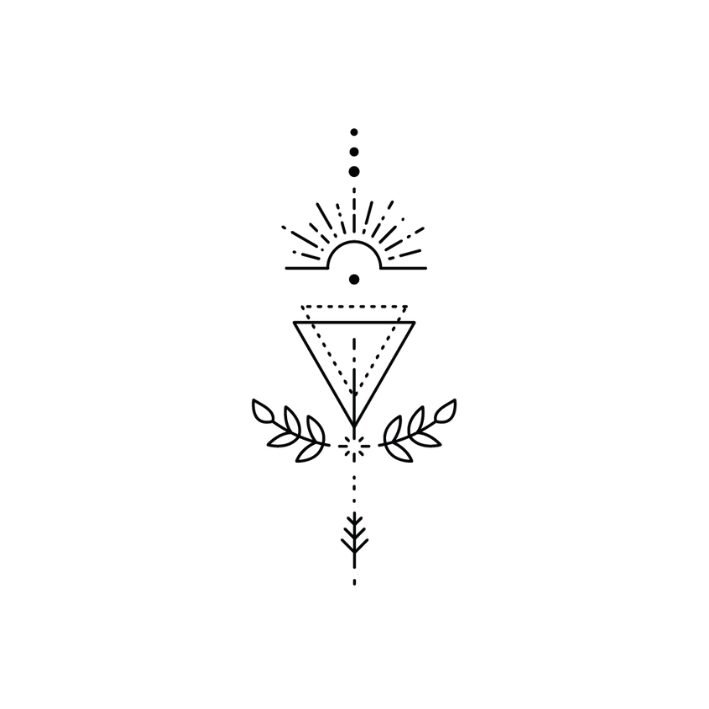 Sioou temporary tattoo - Floral twilight x5