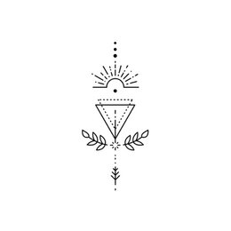 Sioou temporary tattoo - Floral twilight x5
