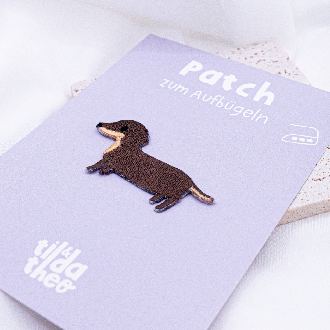 Patch dachshund patch down dog shirt - dog breed gift shirt decorate iron on patch doggeschenk