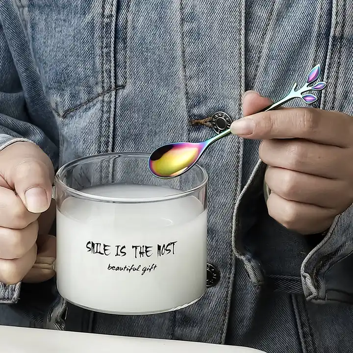 "Brin d'Olivier" spoon - For tea, coffee or desserts - 4 colors available