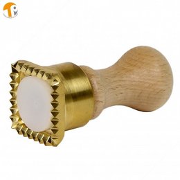 Kwadratowy stempel mosiężny z automatycznym wyrzutnikiem do cięcia ravioli - Wymiary 45x45 mm