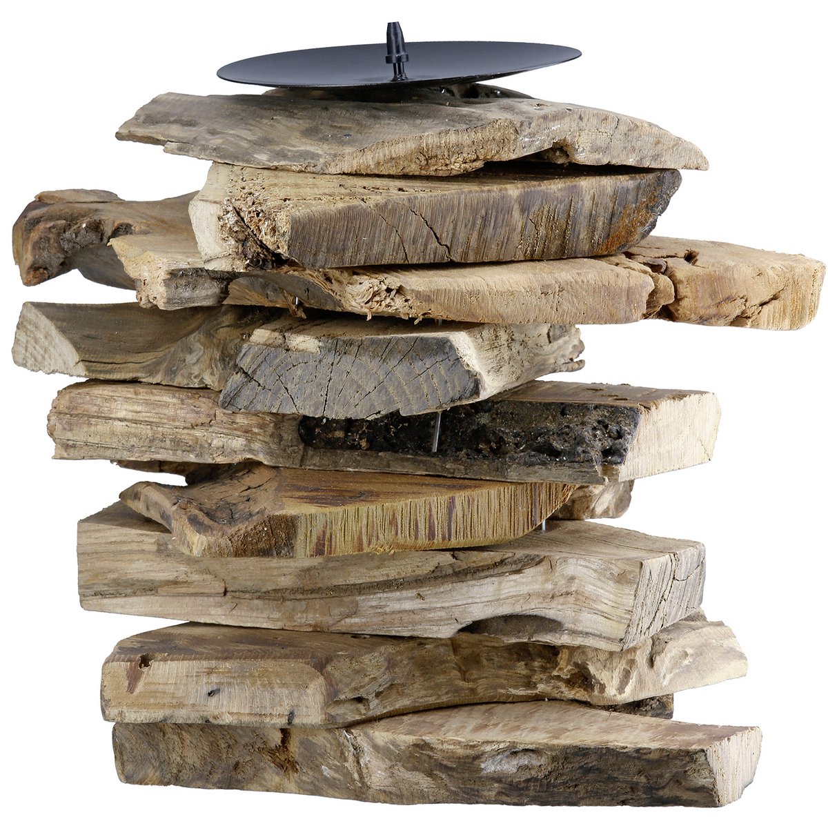 Candlestick Bali natural color H. 16 cm, VE 8