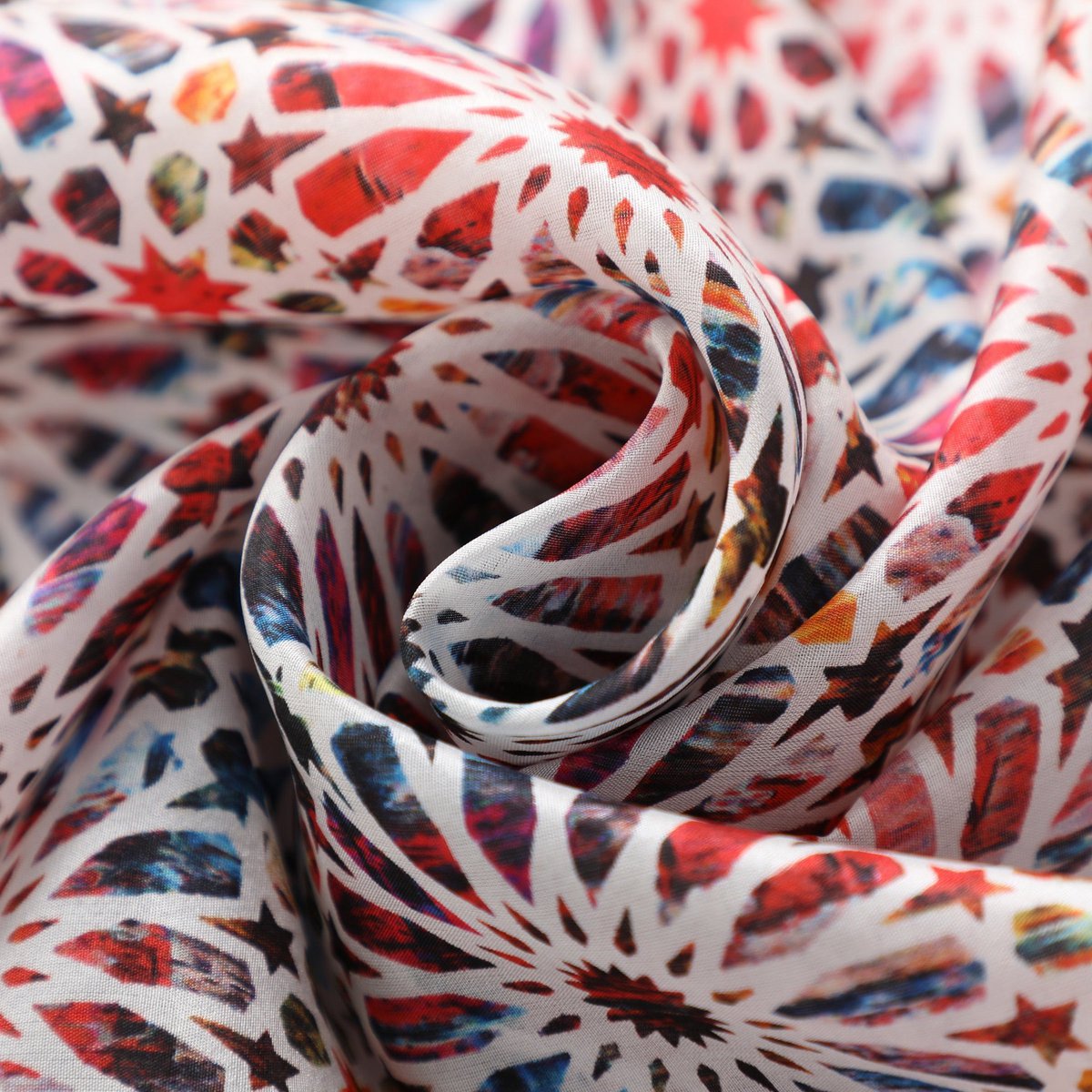 Multicolored Silk Scarf Sakina