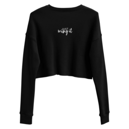Live Bold Crop Sweatshirt - sweatshirt kvinder