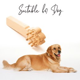 Spazzola Massaggiatrice in Legno per Cani, Gatti, Cavalli, Massaggio per Animali
