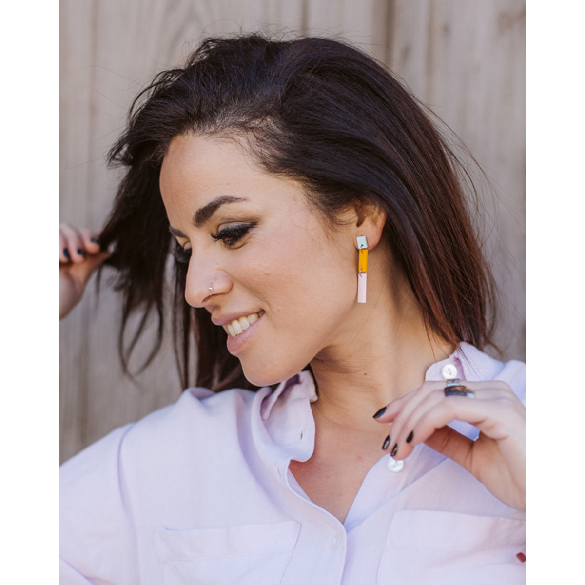 pastel Paris earrings