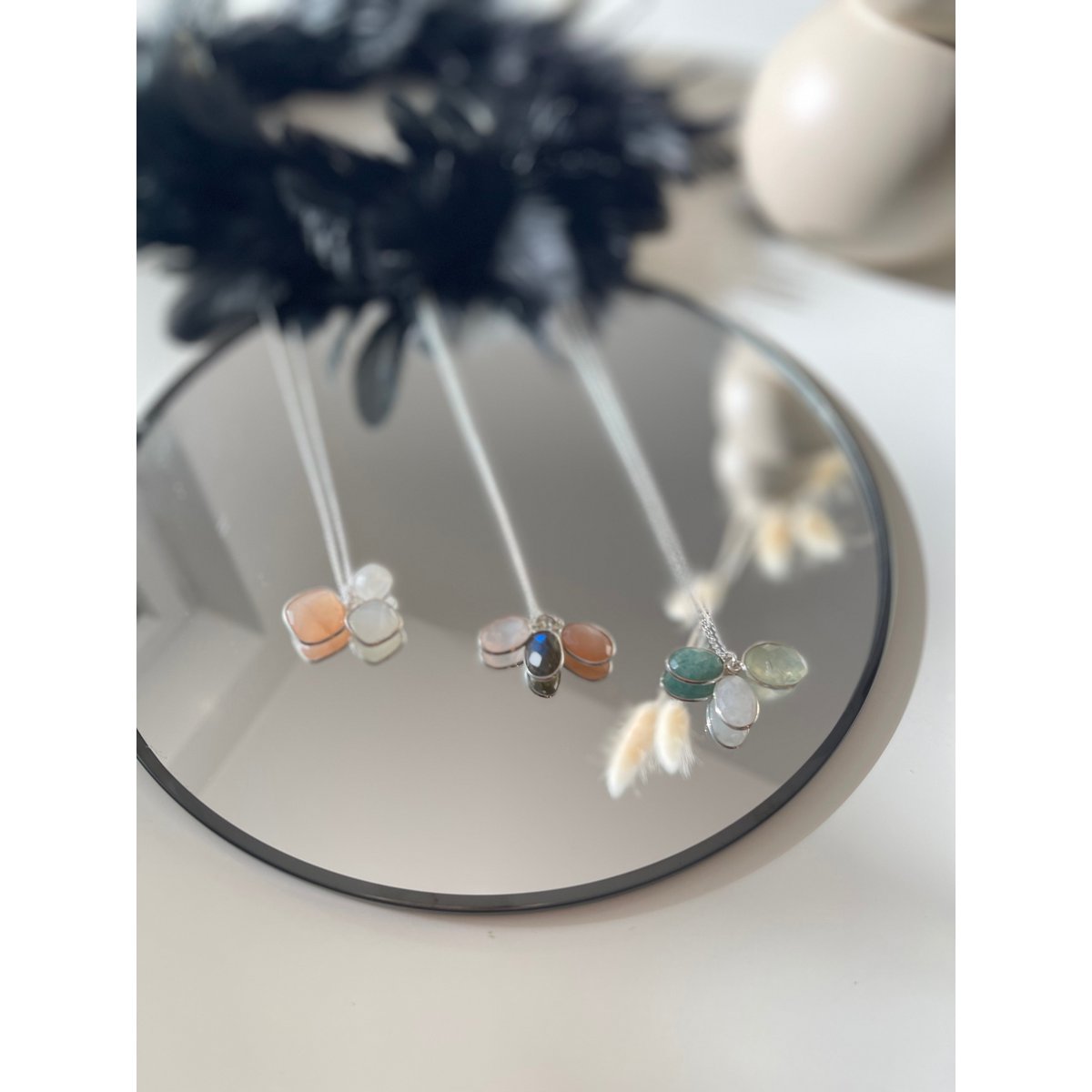 Collier 3 Bonbons Pastel