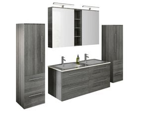 Badezimmer Set 120 cm, 4 tlg.