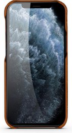 iPhone 12 Hoesje - Lichtbruin Krokodillenprint