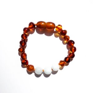 Baltic Natural Amber baby bracelet/anklet - Balance