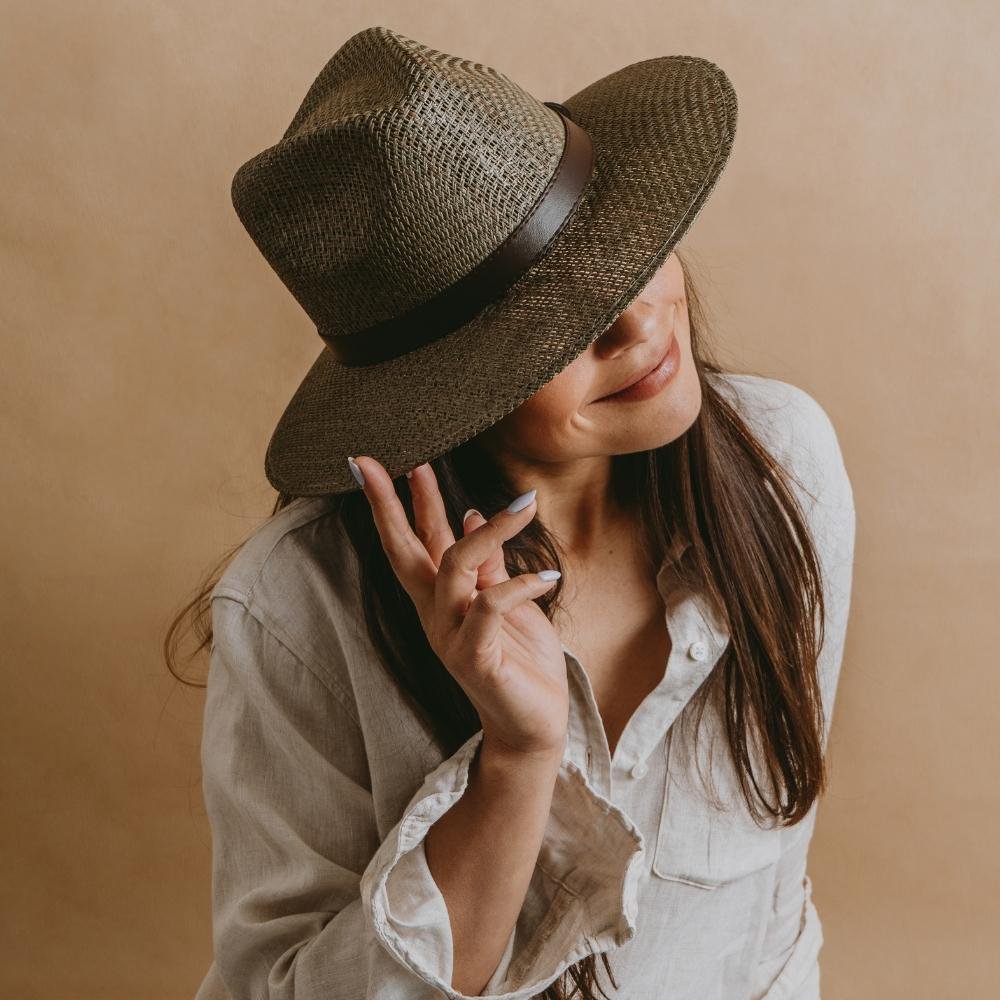 Veracruz · Green panama style hat