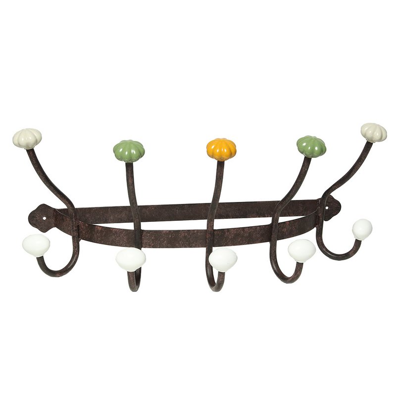 Wardrobe with ceramics - antique brown