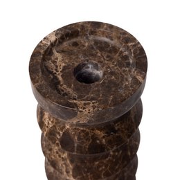Rhombus kaarshouder Dark Emperador H20x9cm