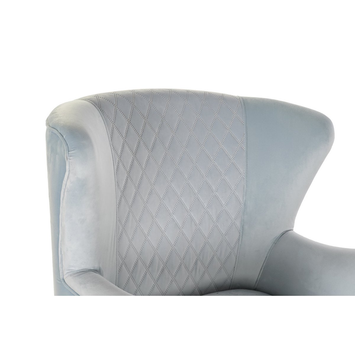 POLTRONA IN METALLO POLIESTERE 76X76X82 AZZURRO MB190879
