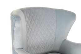 POLTRONA IN METALLO POLIESTERE 76X76X82 AZZURRO MB190879
