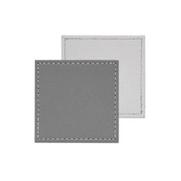 A set of 4 grey and white coasters for decorative trays. The coasters have a simple, minimalist design with a square shape.