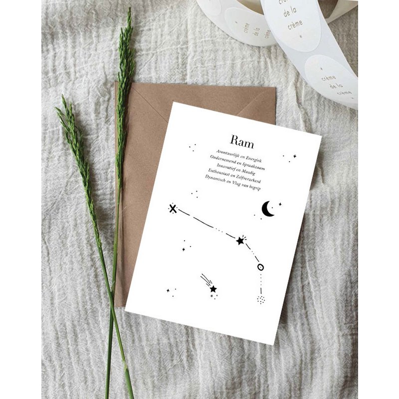 Postcard | Zodiac Sign | Ram