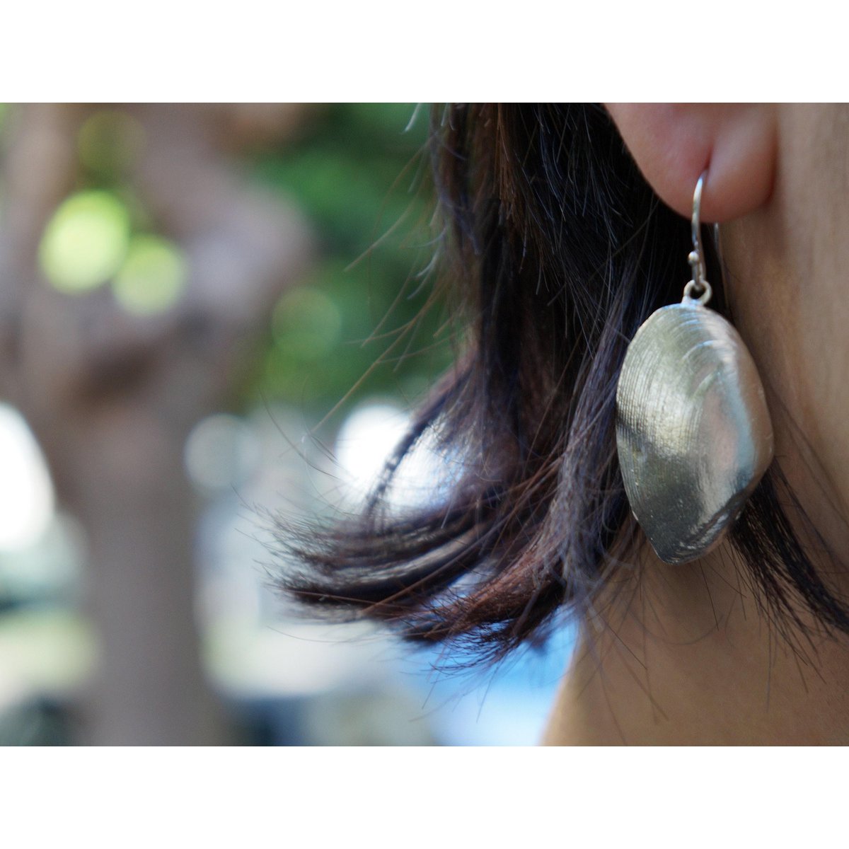 Clam Shell Øreringe: Håndlavede Sølvskaller (Boho Style)