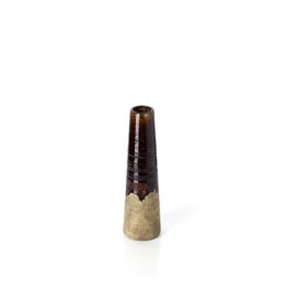 Die Amber Cone Vase – Betonbraun – S