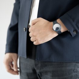 Orologio gradiente blu navy