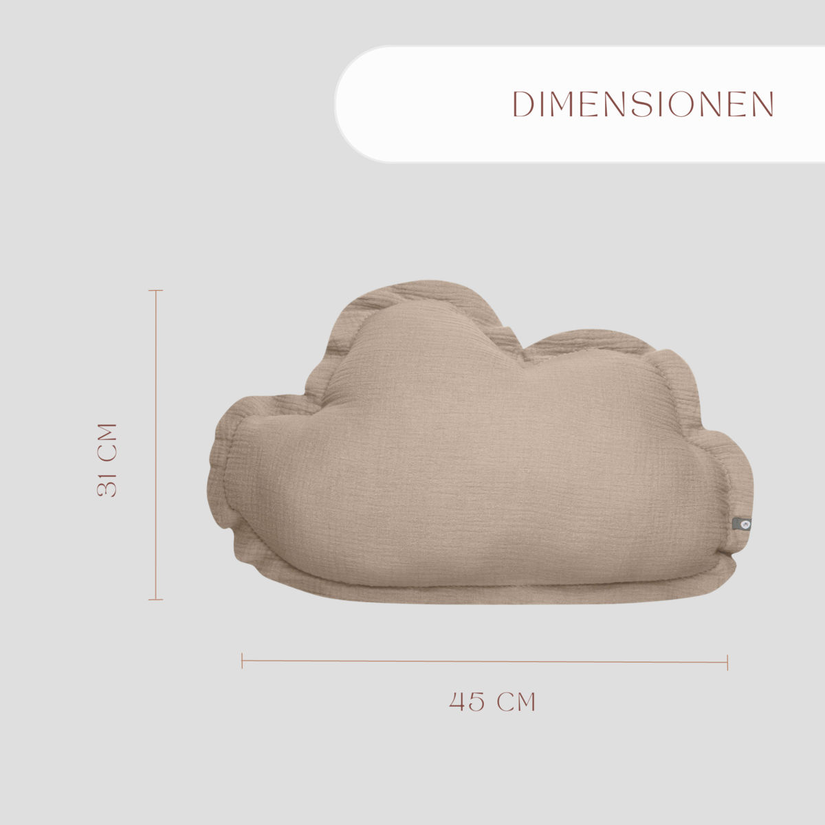 Cojín de muselina "Nube"