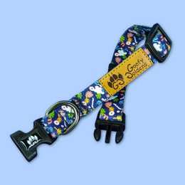 Deep agua dog collar