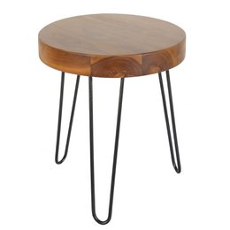 Teak sidebord Ella med hårnåle ben