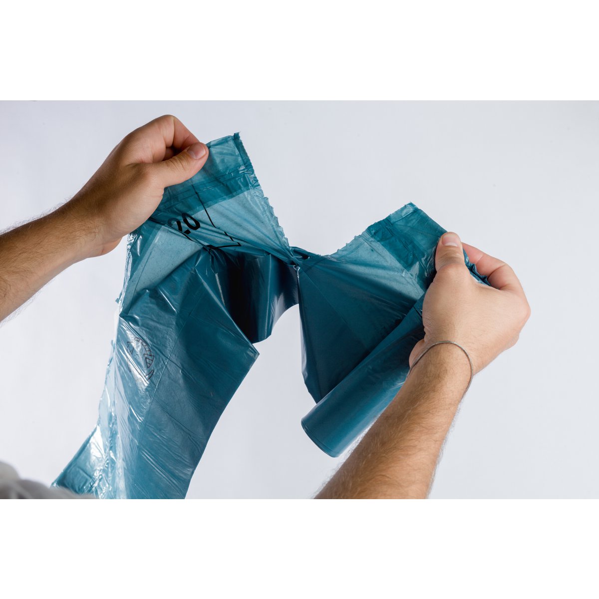 Recycelte Kordelzug-Müllsäcke 20l, Blauer Engel zertifiziert
