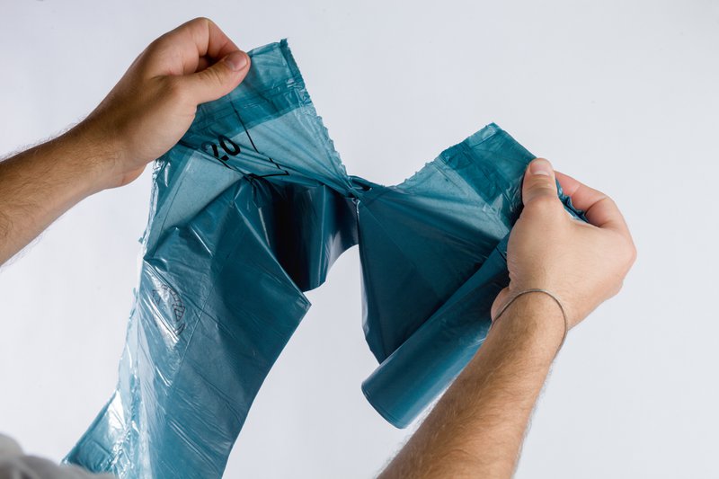 Recycelte Kordelzug-Müllsäcke 20l, Blauer Engel zertifiziert