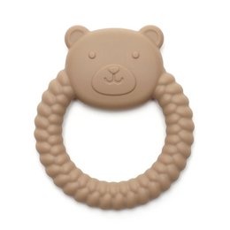BEAR | Soft Silicone Teething Toy | KHAKI