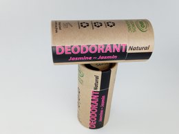 Organic Certified Natural Deodorant - Jasmine 100ml - I piece - 100% recycled paper packaging