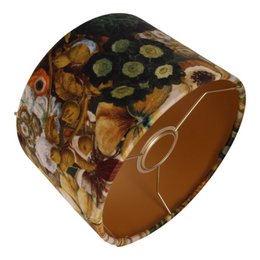 Paralume cilindro 20 cm - Oro - Tessuto