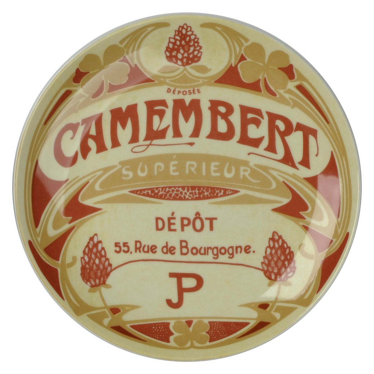 Set of 4 Classic Camembert Canape Plates