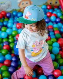 koaa – Peppa Wutz "Frühling" – Snapback blu/verde Taglia: 1-3 anni