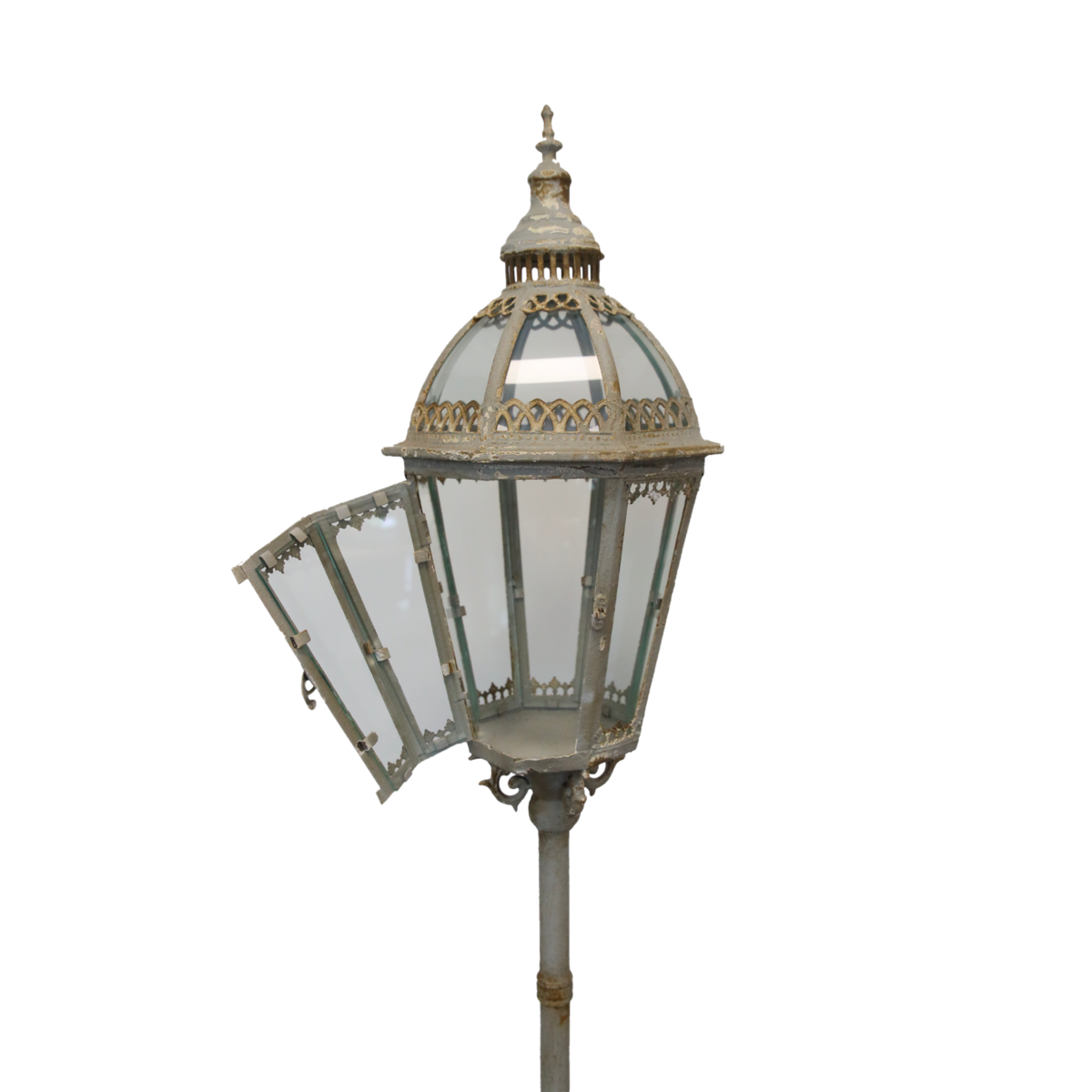 Lámpara de pie Lantern h 164x26 cm estilo shabby chic