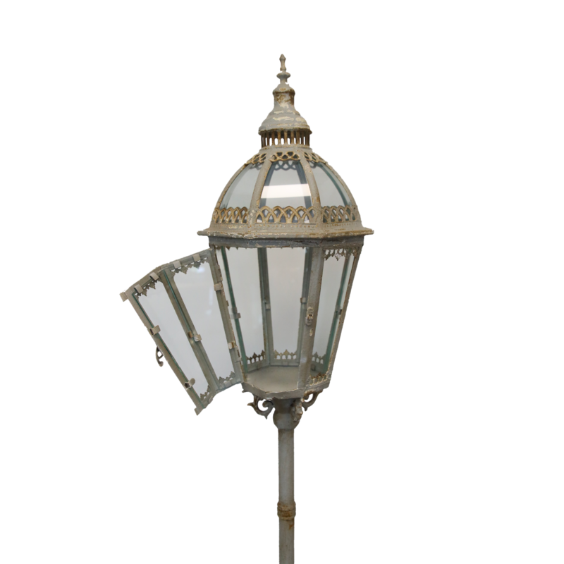 Lámpara de pie Lantern h 164x26 cm estilo shabby chic