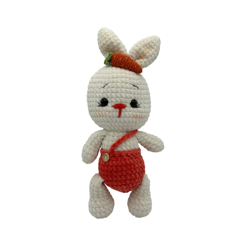 Handmade cuddly toy - bunny - made of velvet