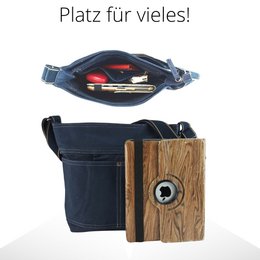 Domelo Damen gewachste Canvas Umhängetasche. Wasserabweisende Hobo Tasche. Vegane Beutel Bag. Damen/ Mädchen Umhängetasche mit verstellbarer Henkel. Leichte große Stofftasche mit Reißverschluss.